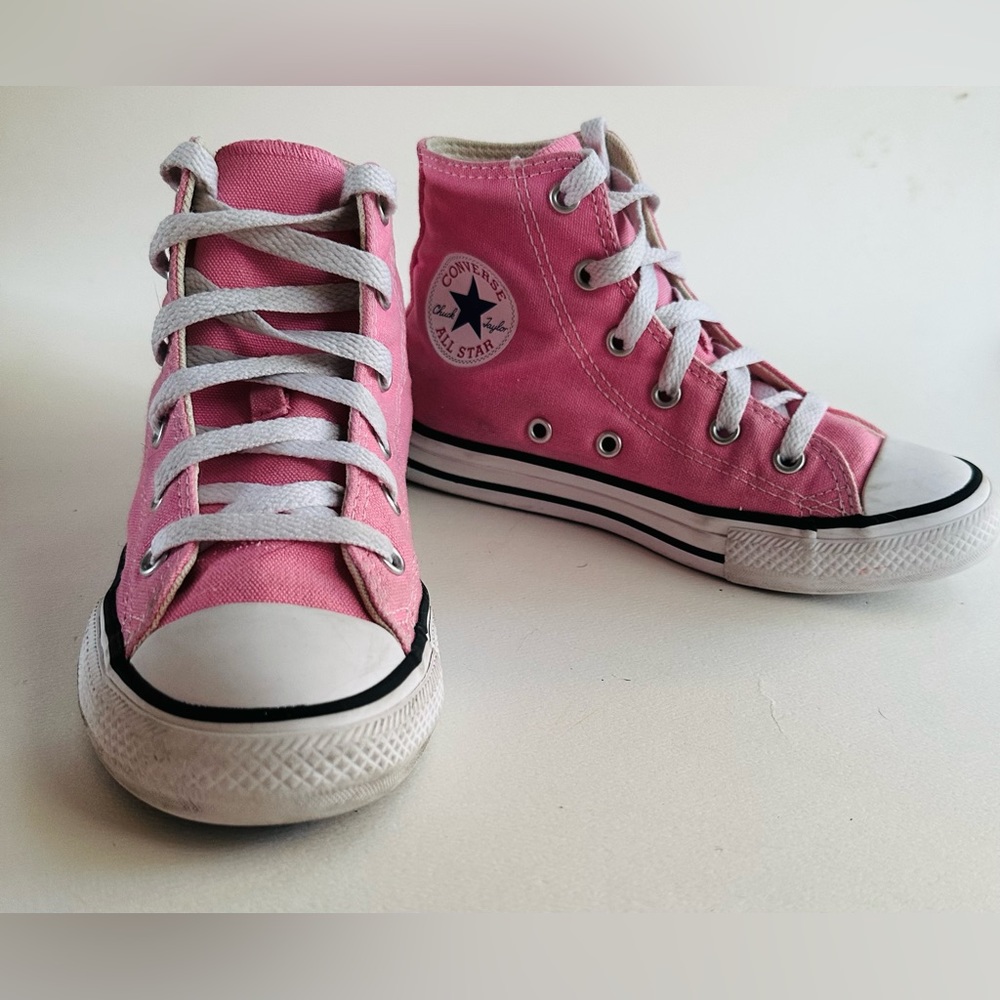 Kids Hightop Pink Converse | Allstar Hi Converse Chuck Taylor Hi In baby Pink